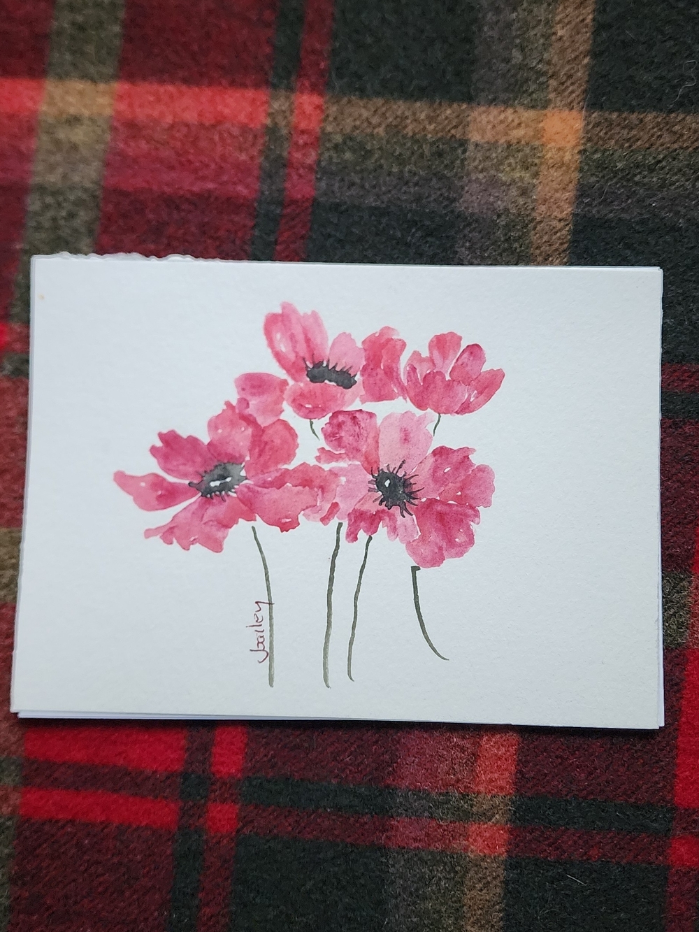 Pink Watercolor Floral Art Print